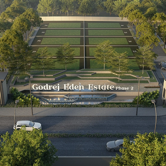 Godrej Eden estate Pune Gallery 02 Entrance With Water Feature Phase 2