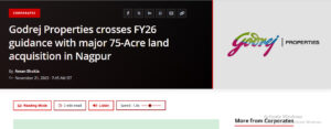 Godrej Project Nagpur News